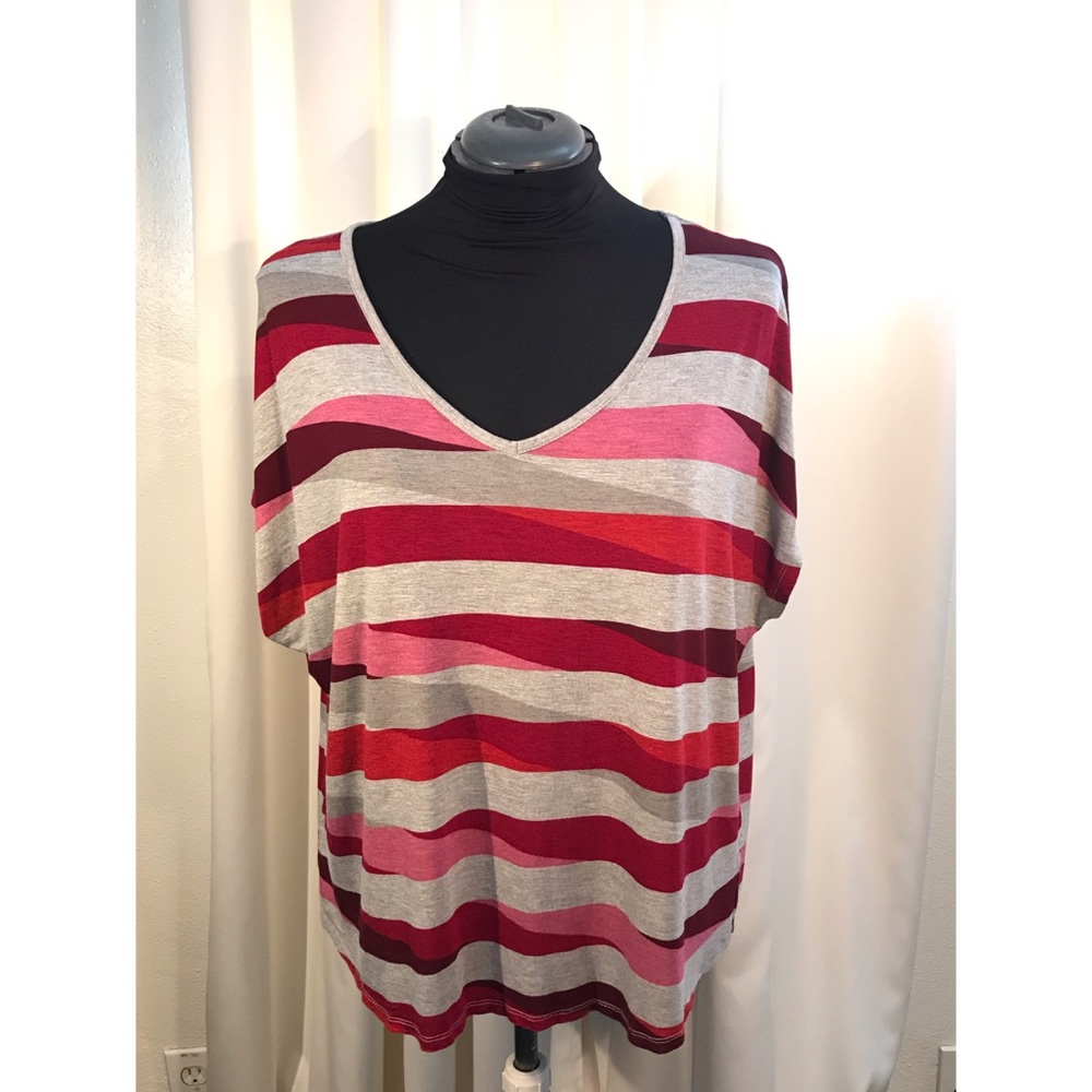 a.n.a. Striped Dolman Short Sleeve